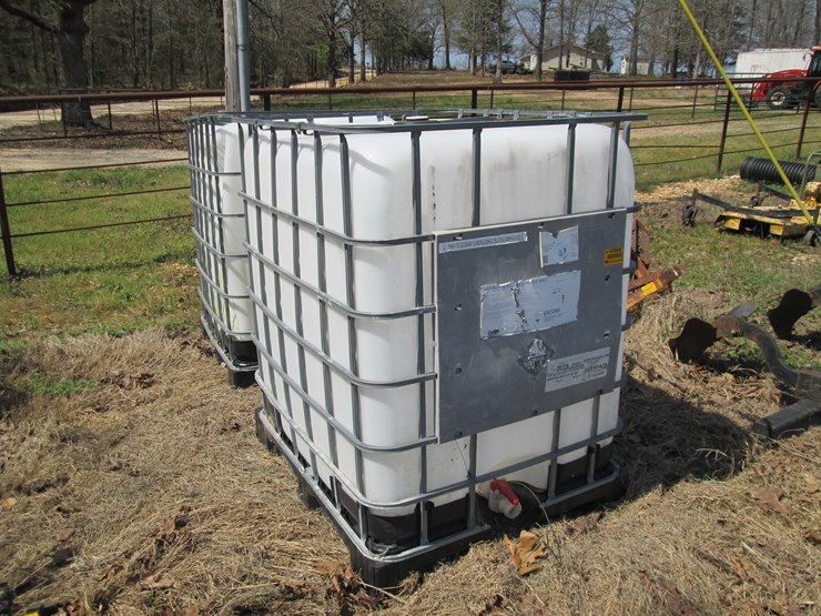 #43969-•-lot-of-(2)-plastic-totes-w/-cages-image-2