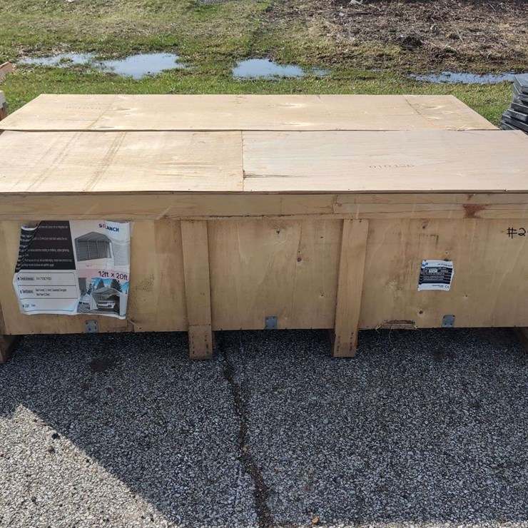 (1) SDLAUNCH SDLC1220 - 12' x 20' High End Car Port