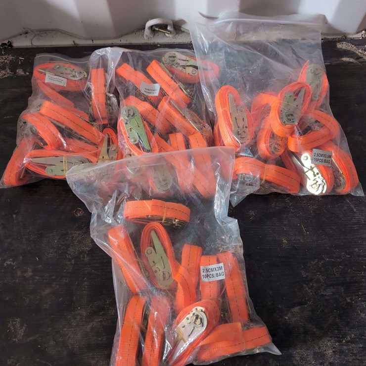 (40) Tie Down Straps - 10/each size 4 sizes - 1" (3.5m,3m,2.5m, and 1.5m long)