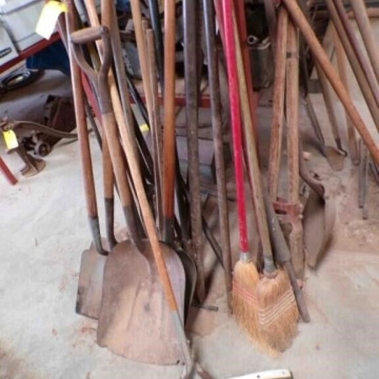 group of garden tools
