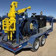 2018 LOGAN VTS 100 TON 10K WP POWER SWIVEL MTD ON 2018 AMERITRAIL 17 T/A GOOSENECK TRAILER