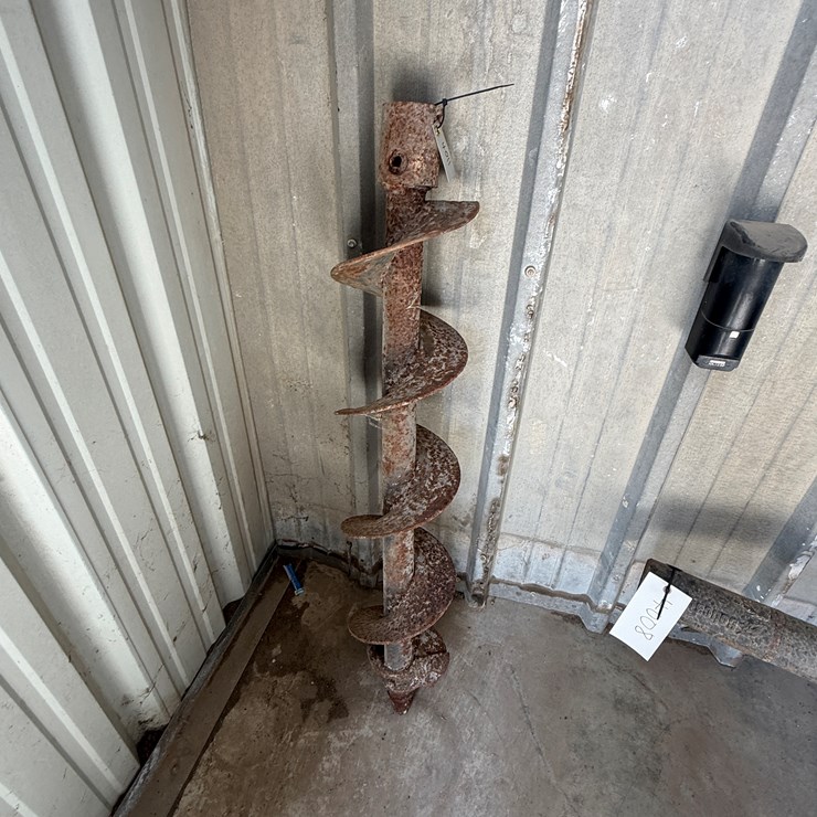 #4011 • Auger Bit 8" Diameter 48" Length 2" Round Shaft