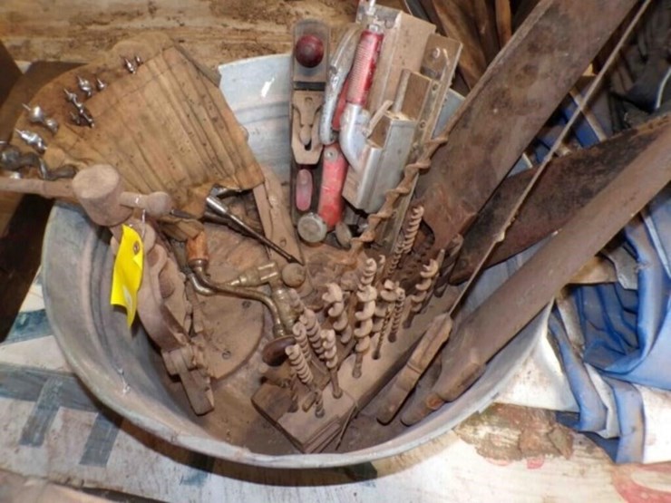 wash-tub-full-of-older-wood-tools-image-1