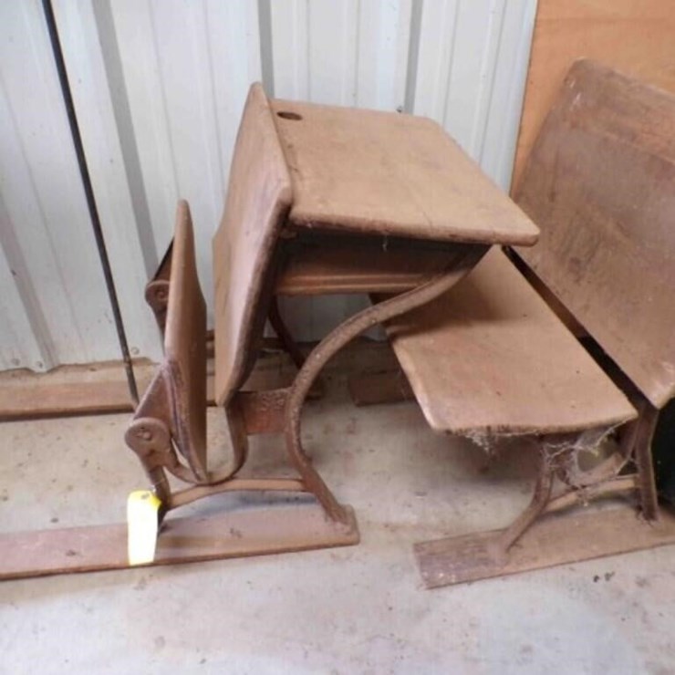 vintage school desk