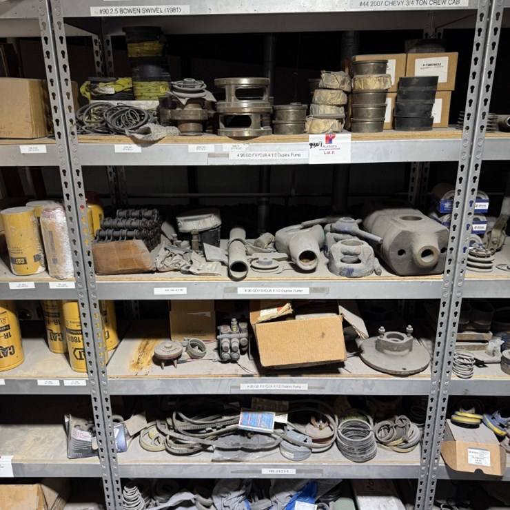 6-SHELVE SECTION OF GD FXYDJA DUPLEX PUMP & NATIONAL PUMP PARTS