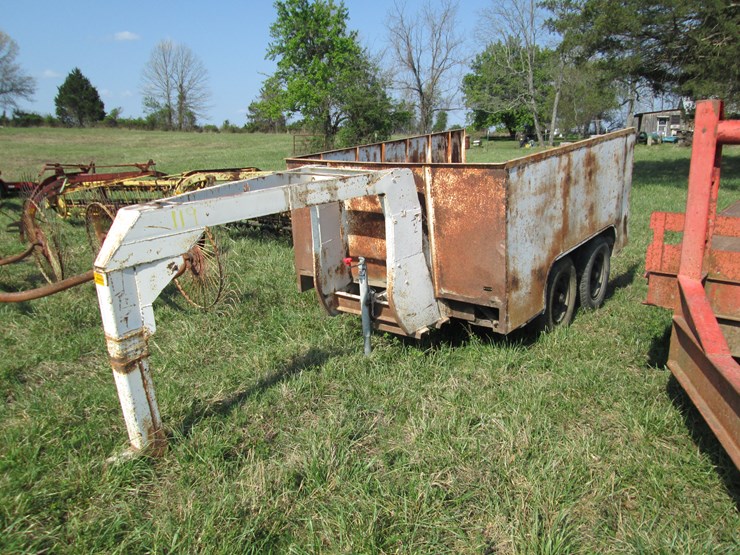 #37313-•-2026-homemade-9'-t/a-steel-gooseneck-utility-trailer-arkvin00780967150-image-1
