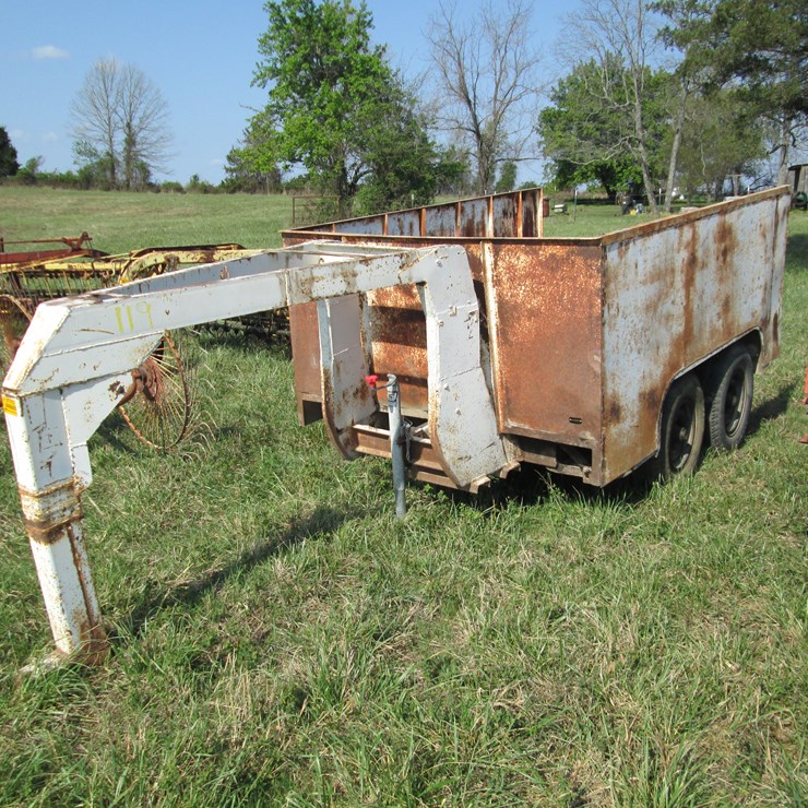 #37313 • 2026 Homemade 9' T/A Steel Gooseneck Utility Trailer ARKVIN00780967150