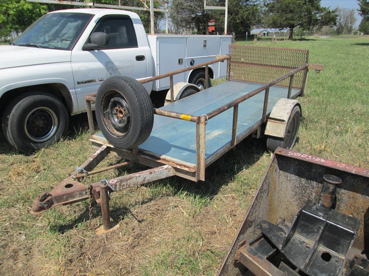 #43964-•-homemade-10'-s/a-steel-utility-trailer-image-1