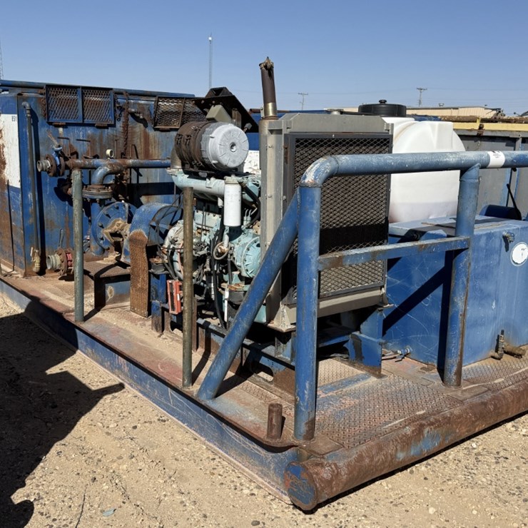 MISSION 4X5 CENTRIFUGAL CHEMICAL MIXING PLANT P/B DAEWOO 6-CYL DIESEL, SKIDDED