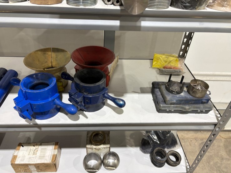 shelving-unit-w/-(unused)-xk-90-&-logan-swivel-parts,-stabbing-guides,-kelly-valve-kits,-guages,-etc-image-7