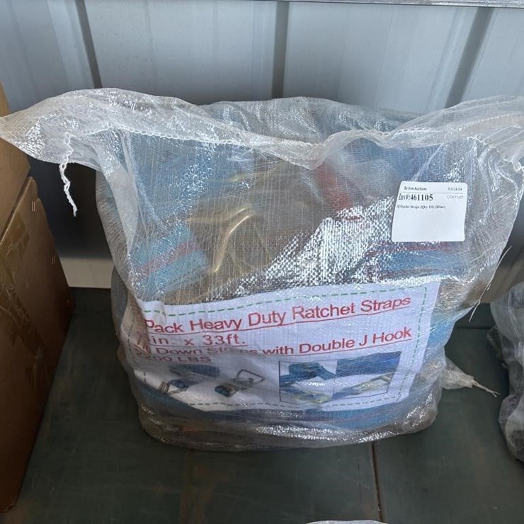 HD Ratchet Straps (Qty 10) (Blue)