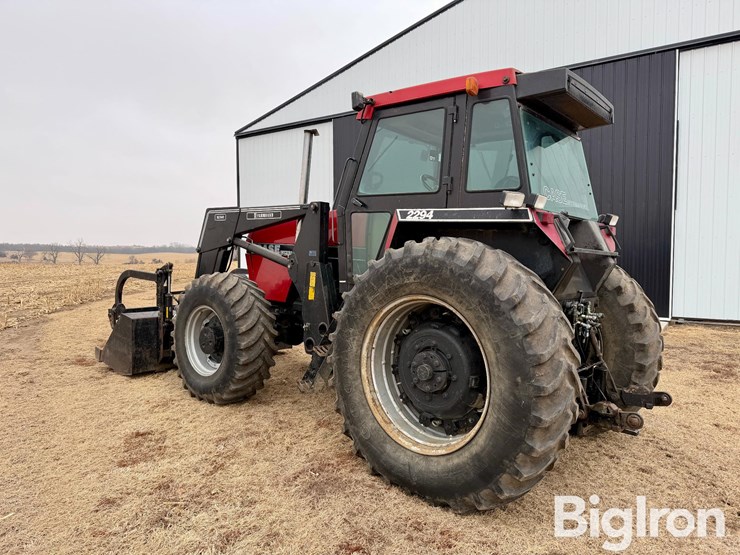 1986-case-2294-mfwd-tractor-w/farmhand-xl1140-grapple-loader-image-7