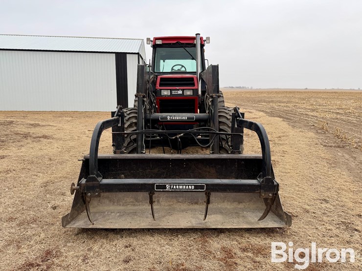 1986-case-2294-mfwd-tractor-w/farmhand-xl1140-grapple-loader-image-2