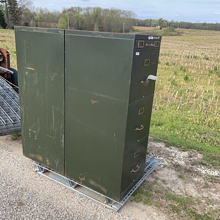 lot of 3 file cabinet 57” tall