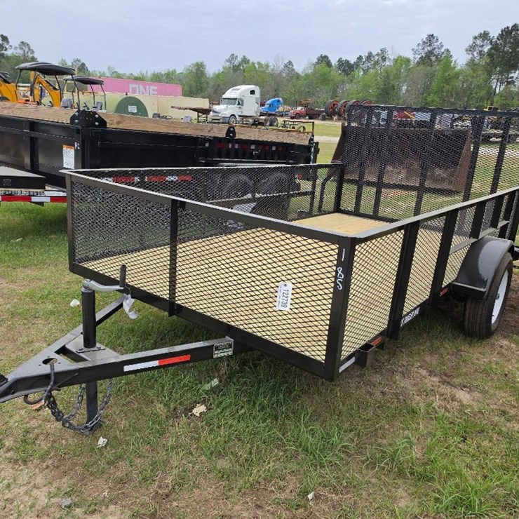 - NEW 6'4"X12' HIGH SIDE GATE TRAILER *