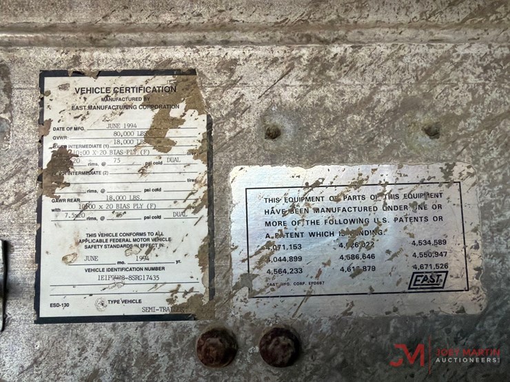 1995-east-42'-aluminum-frameless-dump-trailer-image-13