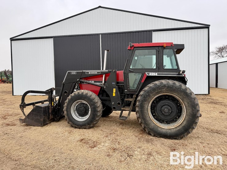 1986-case-2294-mfwd-tractor-w/farmhand-xl1140-grapple-loader-image-8