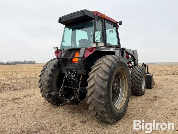 1986-case-2294-mfwd-tractor-w/farmhand-xl1140-grapple-loader-image-5