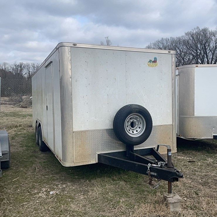 2020 20x8 Covered wagon enclosed trailer let down back door side door