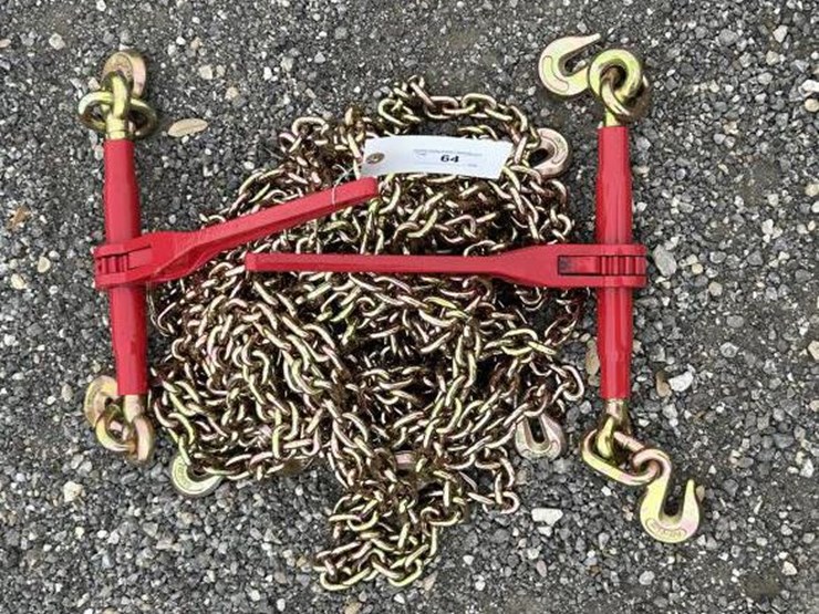 #64-•-(4)-5/16"-20'-chains-&-(2)-5,400-lb-boomers-image-1