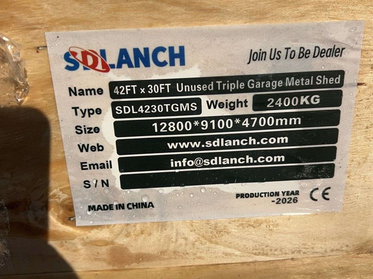 sdlanch-sdl4230tgms-42-ft-x-30-ft-triple-garage-metal-shed-image-4