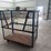 heavy-duty-steel-mesh-rolling-storage-cart-with-wood-base-image-1