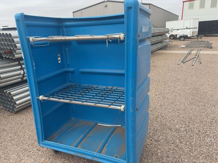large-blue-polyethylene-laundry-cart-with-metal-shelves-on-casters-image-2