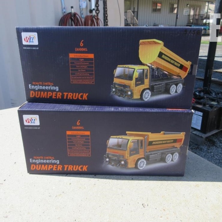 (2) REMOTE CONTROL TOY DUMP TRUCKS