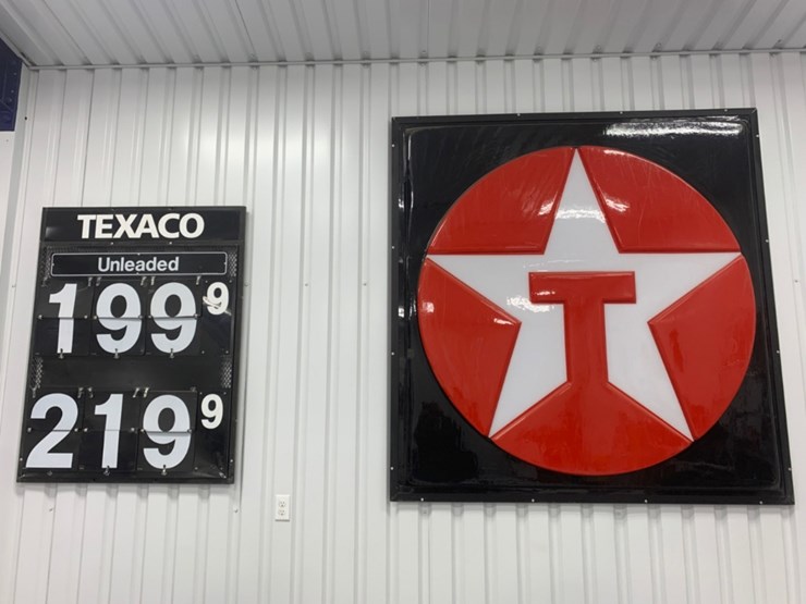 texaco-unleaded-gas-price-sign-&-6-x-6-large-texaco-sign-image-1