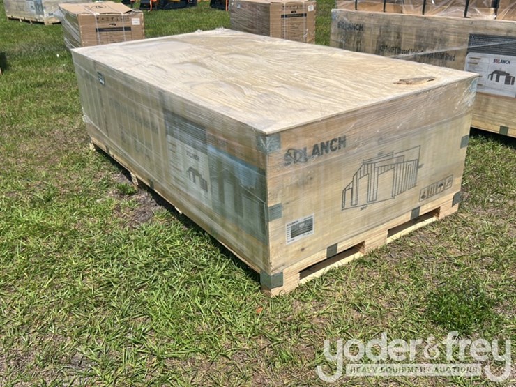 unused-ir-42'-x-30'-triple-garage-metal-shed-image-2