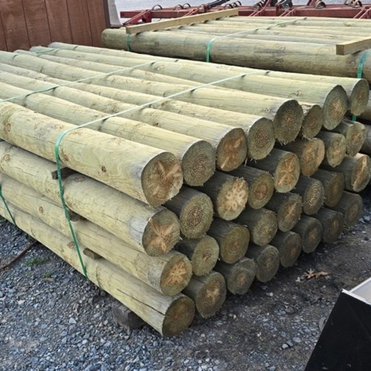 New 32-5x8 Treated Fence Posts