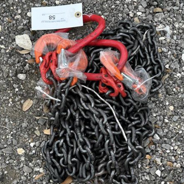 #58 • (2) 5/16" 7' G80 Double Chain Sling