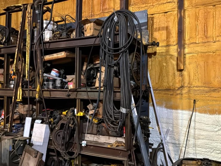 #263-•-steel-shelf-and-cat-engine-parts-image-1