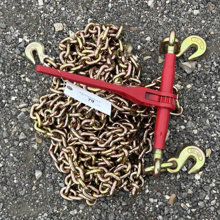 #79 • (2) 3/8" 20' Chains & (1) 9,200 lb Boomer