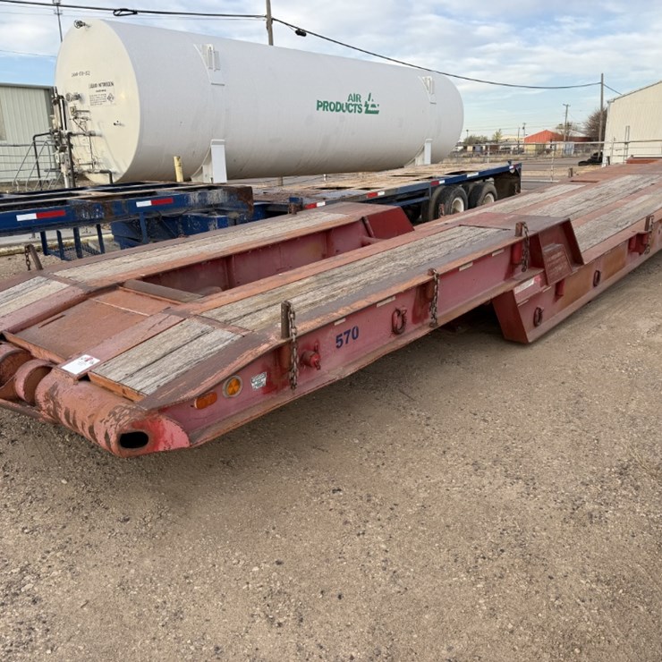 1982 LOADCRAFT 48 X 96 T/A DROP DECK LOWBOY TRAILER