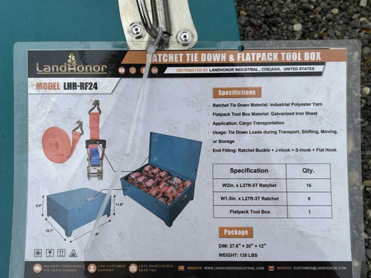 #126-•-ratchet-tie-down-&-flat-pack-tool-box-image-2
