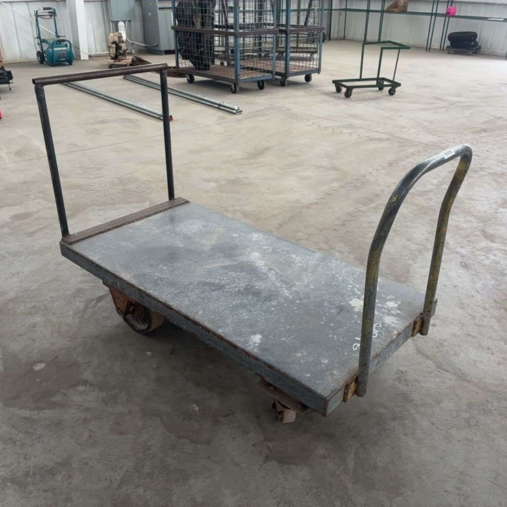 Heavy Duty Industrial Steel Platform Cart with Dual Handles