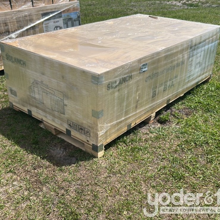 Unused IR 42' x 30' Triple Garage Metal Shed