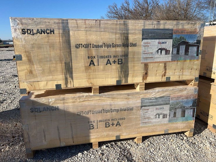 sdlanch-sdl4230tgms-42-ft-x-30-ft-triple-garage-metal-shed-image-3