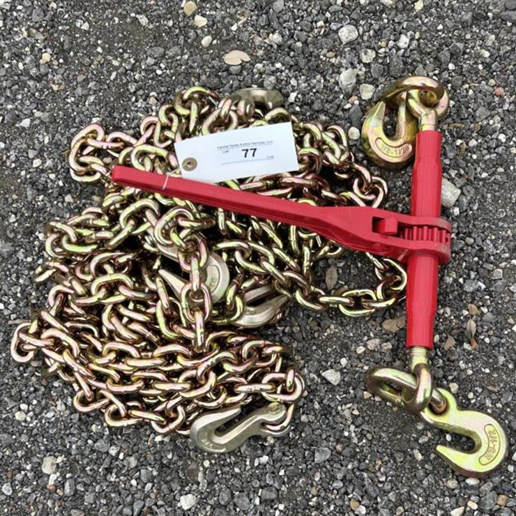 #77 • (2) 3/8" 20' Chains & (1) 9,200 lb Boomer