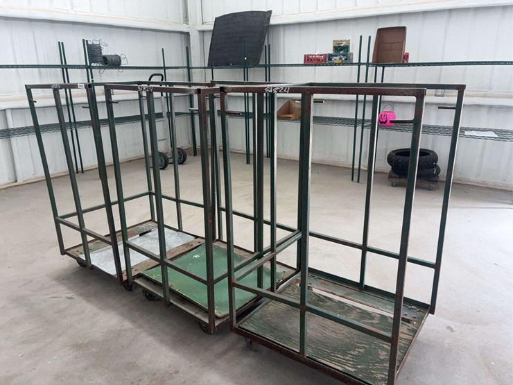 set-of-three-heavy-duty-metal-rolling-warehouse-carts-image-1