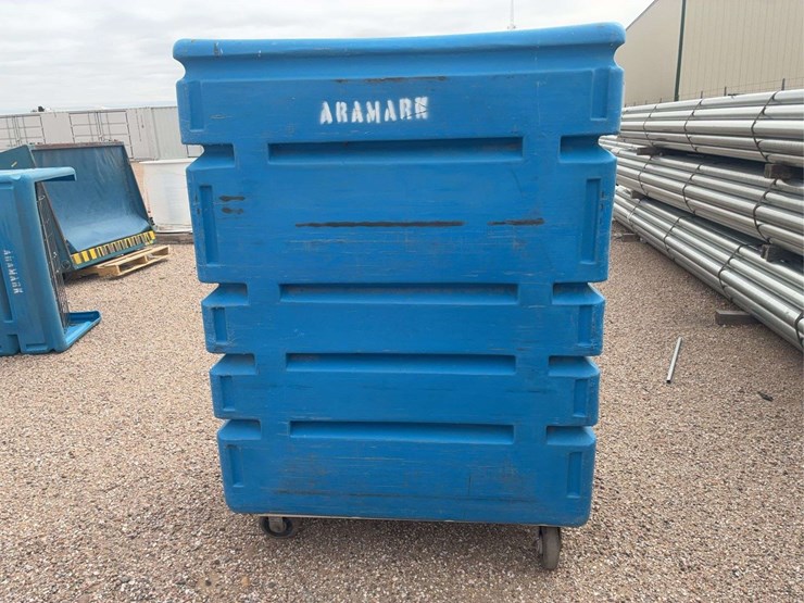 large-blue-polyethylene-laundry-cart-with-metal-shelves-on-casters-image-4