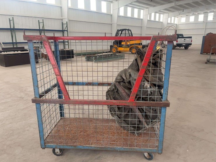 heavy-duty-metal-wire-storage-cage-on-casters-with-contents-image-5