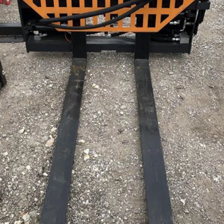#31 • 48" Skid Steer Hydraulic Pallet Forks - Land Honor