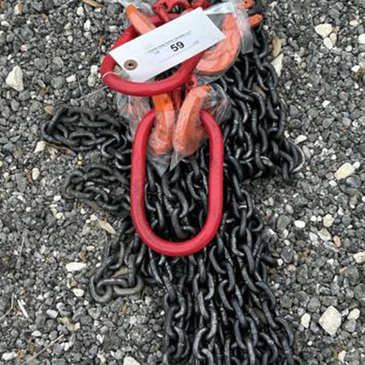 #59 • (2) 5/16" 7' G80 Double Chain Sling