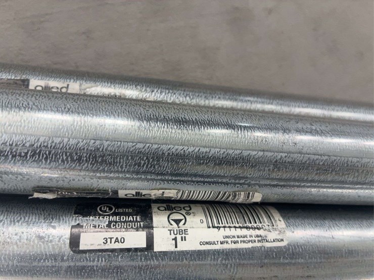 five-1"-x-10'-galvanized-metal-conduit-pipes-image-4