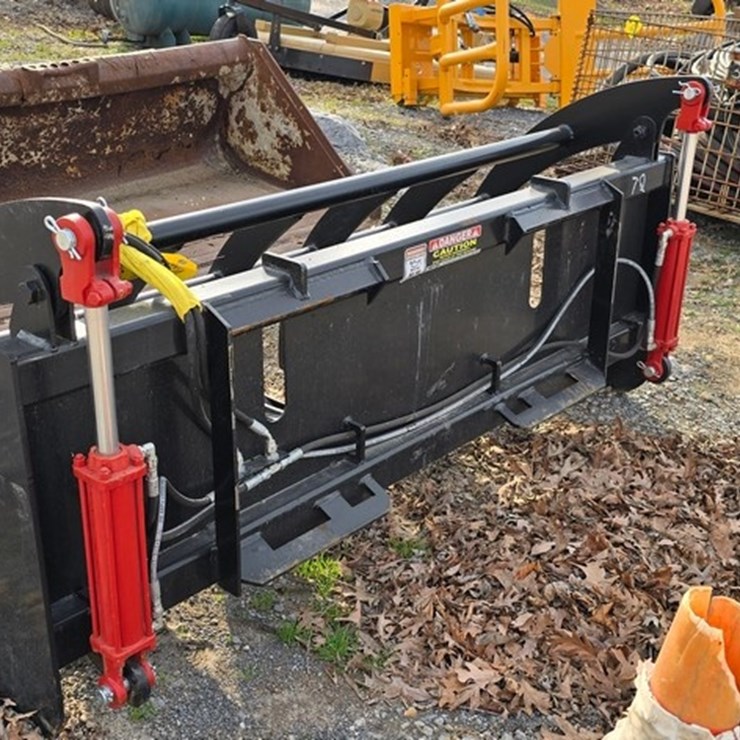 New Wildkat 72" Skidloader Rock Rake Grapple