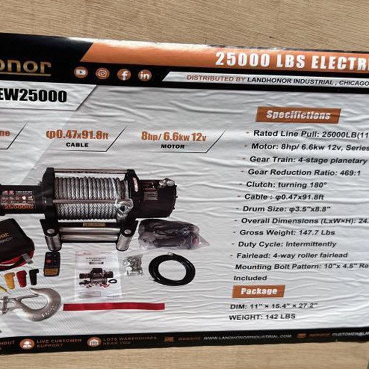 #134 • 25,000 lb Electric Winch