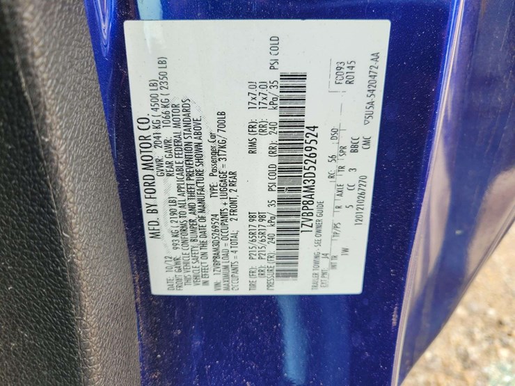 2013-ford-mustang-coupe-2d,-v6-premium,-blue,-non-operable-image-21