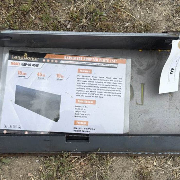 #46 • Mini Skid Steer 1/4" Plate